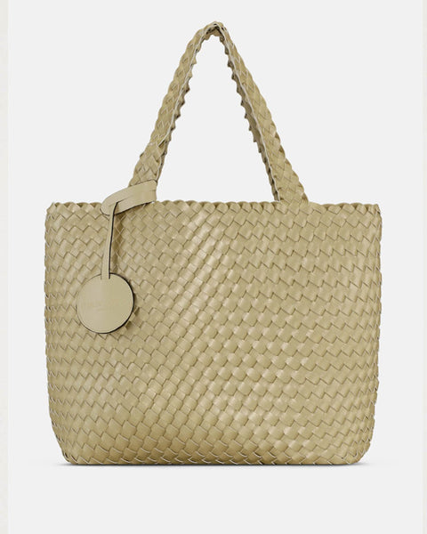 Braided Tote Bag Ivory Platin - shopatstocks