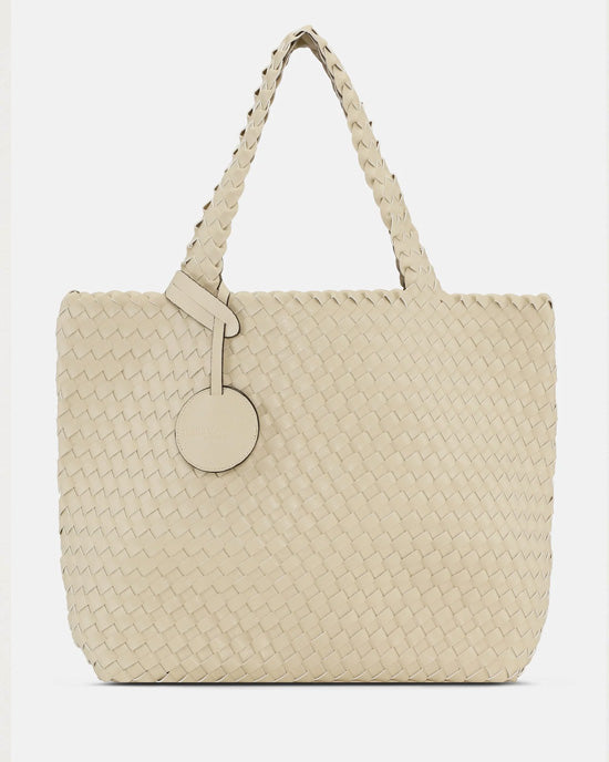 Braided Tote Bag Ivory Platin - shopatstocks