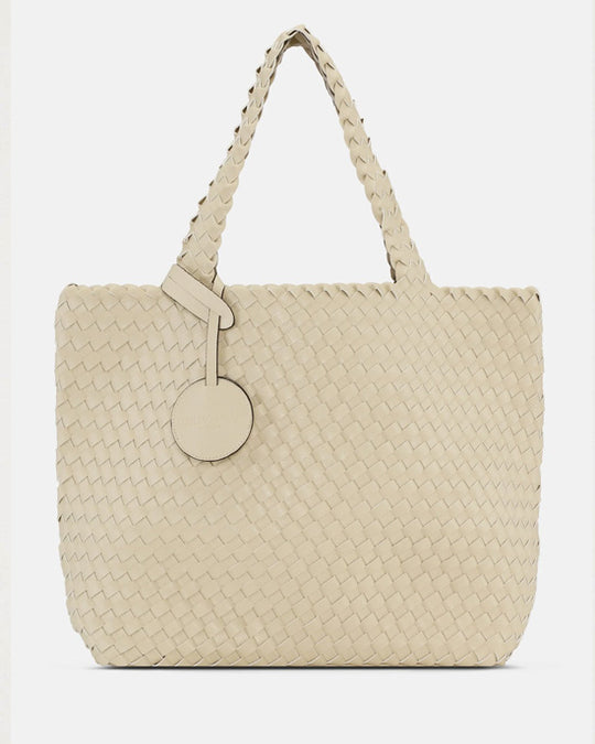 Braided Tote Bag Ivory Platin