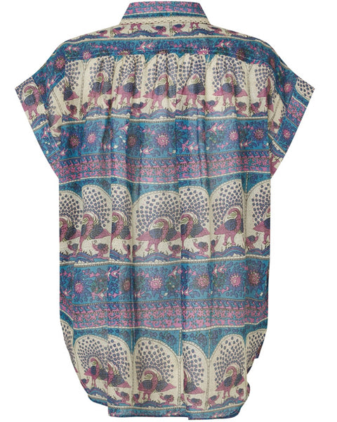 Badal Shirt Blue Print - shopatstocks