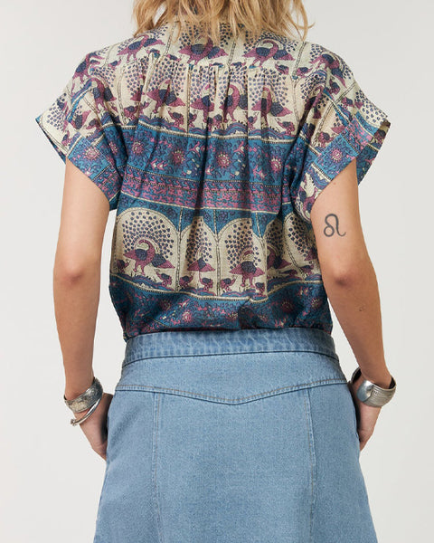 Badal Shirt Blue Print - shopatstocks