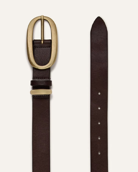 Bastian Leather Belt Brown