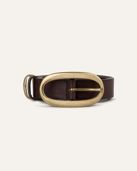 Bastian Leather Belt Brown