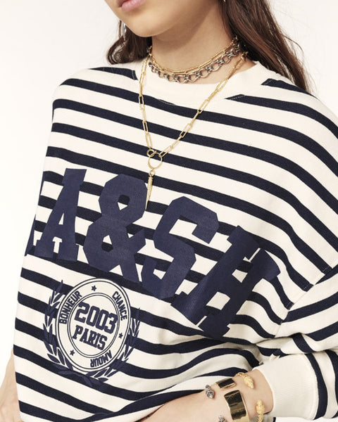 Sweatshirt Benjamin Navy Stripe