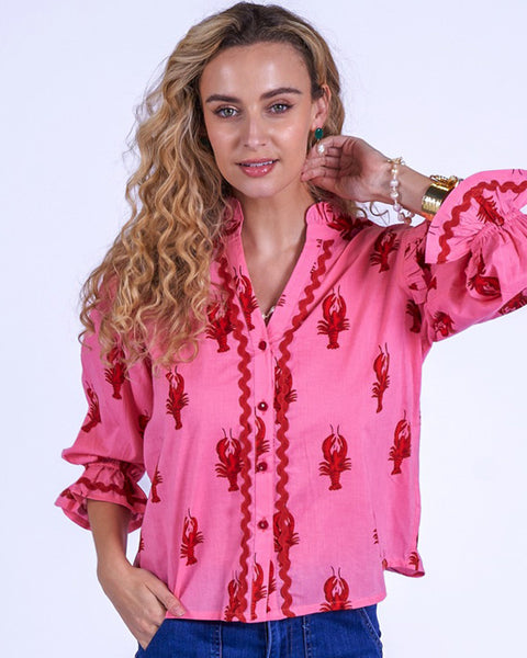 Beo Blouse-Lone Lobster - shopatstocks