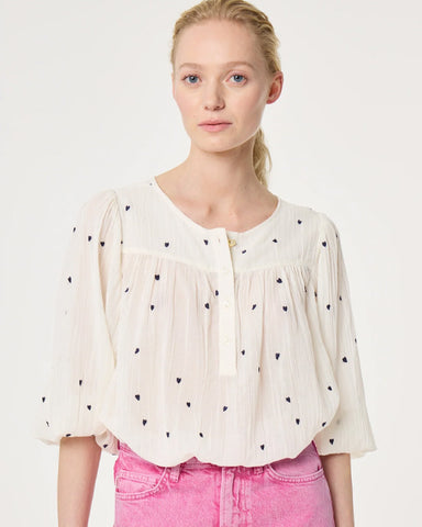 Bindi Top White/Black - shopatstocks