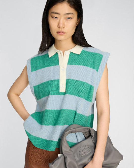 Bracha Knit Green Stripe