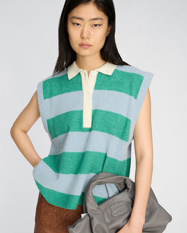 Bracha Knit Green Stripe
