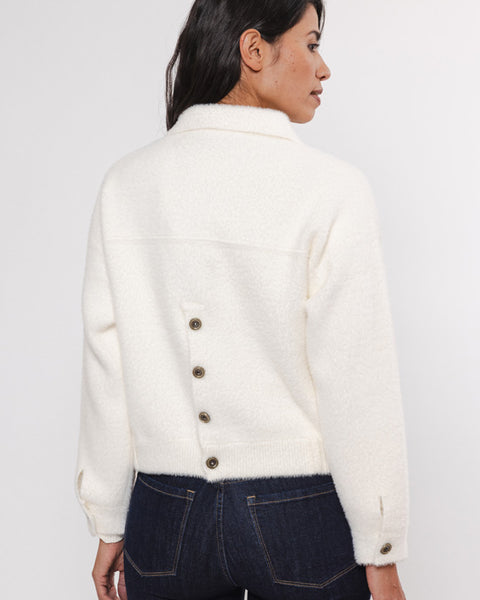 Bubbly Boxy Jacket Snow White