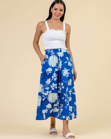 Cady Skirt Floral Blue - shopatstocks
