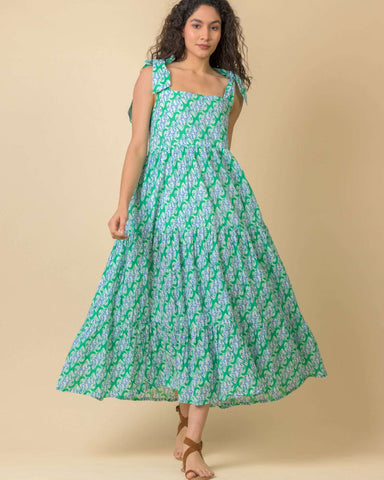 Capri Dress Carnation Green