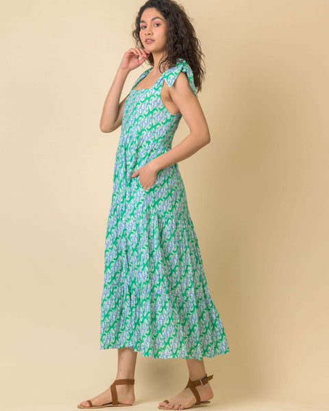 Capri Dress Carnation Green - shopatstocks