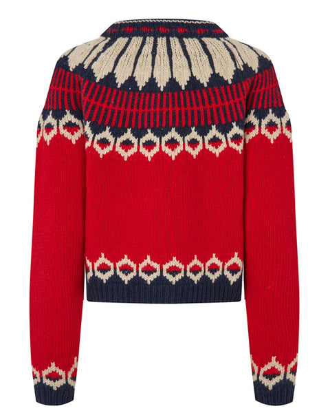Clare Knit Cardigan Red