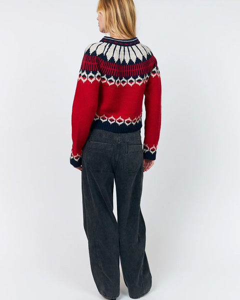 Clare Knit Cardigan Red