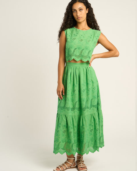 Clemence Skirt Green - shopatstocks