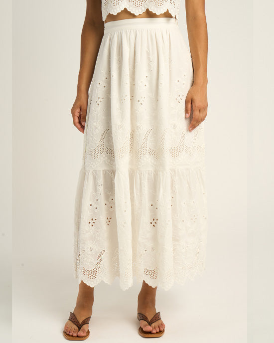 Clemence Skirt Ecru - shopatstocks