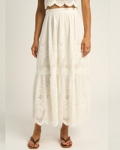 Clemence Skirt Ecru - shopatstocks