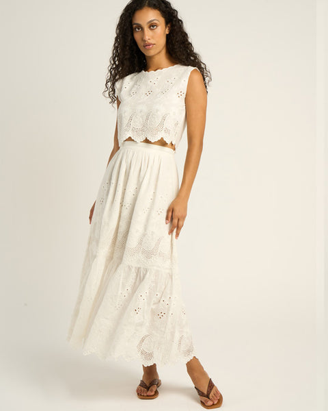 Tifaine Top Ecru - shopatstocks