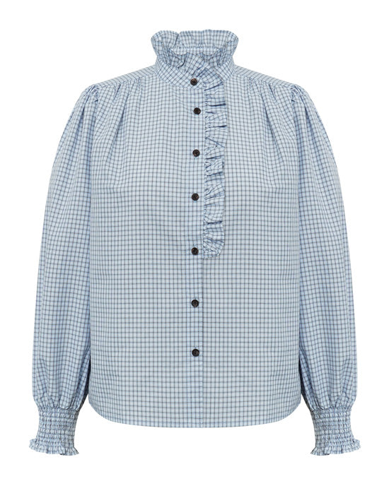 Clova check shirt Light Blue