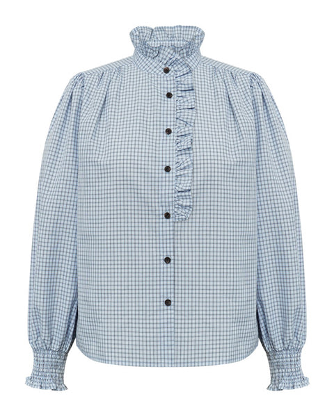 Clova check shirt Light Blue