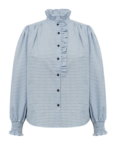 Clova check shirt Light Blue
