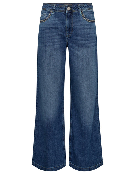 Dara Deco Jeans Mid Blue