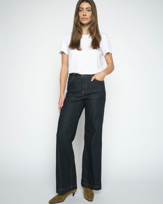 Dara Deluxe Jeans Dark Blue 30" Length