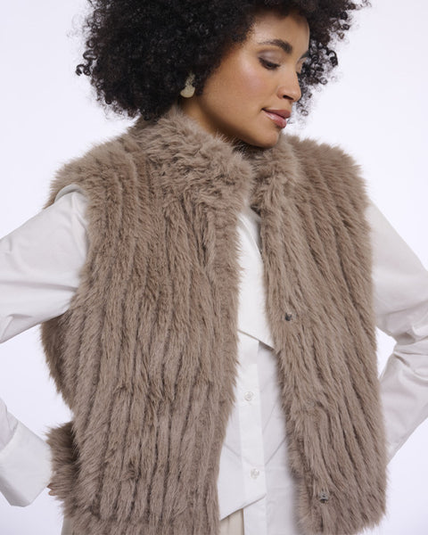 Dava Gilet Mocha latte
