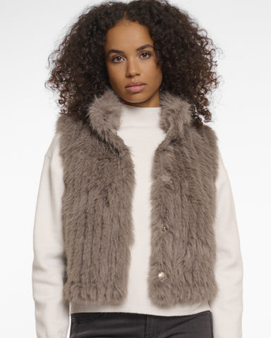 Dava Gilet Taupe