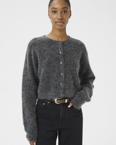 DebbieGZ short cardigan Charcoal Melange