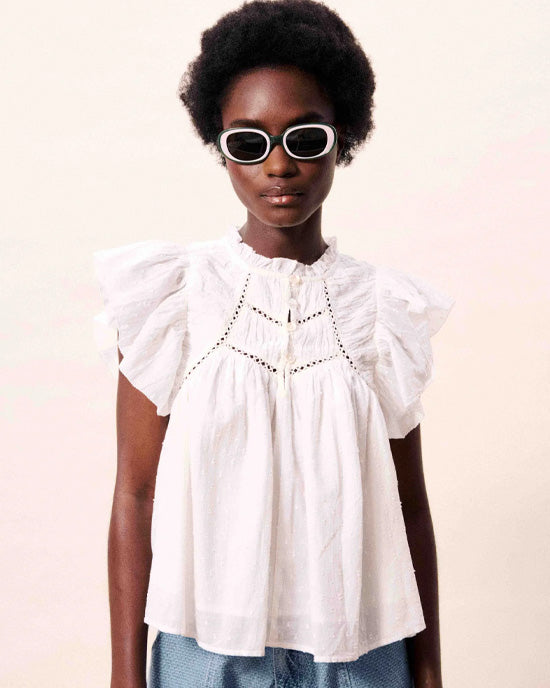 Detiana Blouse White - shopatstocks