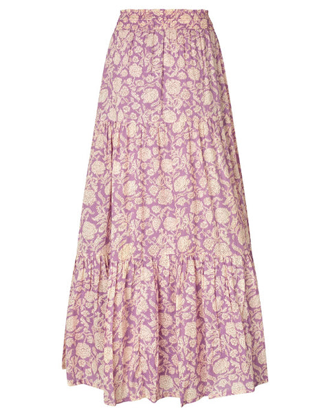 Diamond Maxi Skirt Flower print