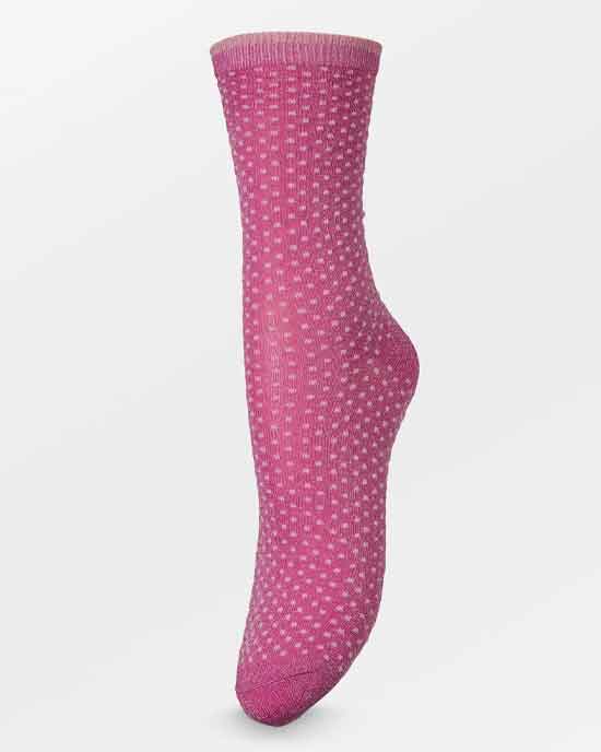 Ditsy Glitter Sock Cabaret Pink