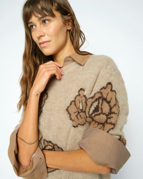 Drea Popli Knit Doeskin
