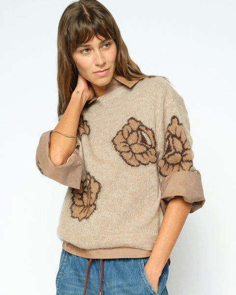 Drea Popli Knit Doeskin