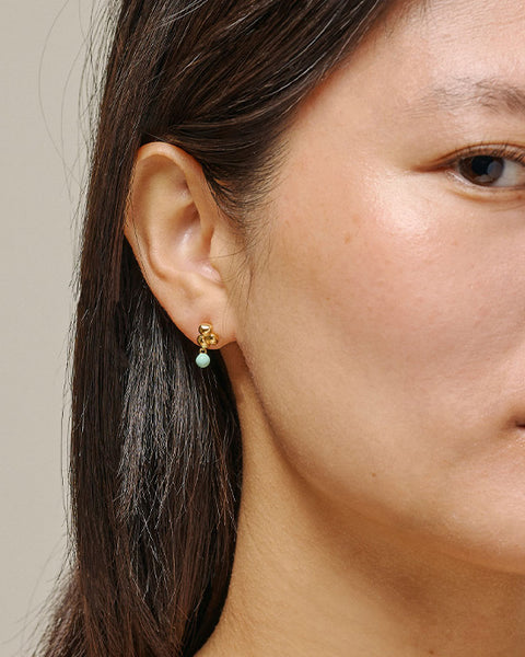 Nara Ball Earrings Mint - shopatstocks