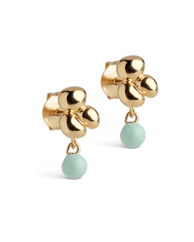 Nara Ball Earrings Mint - shopatstocks