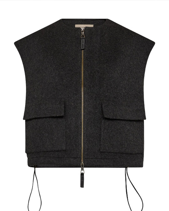 Elise Loisa Wool Vest Phantom