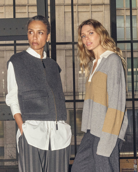 Elise Loisa Wool Vest Phantom