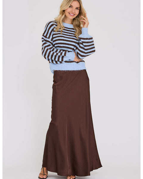 Else Knit Pullover Brown/Blue