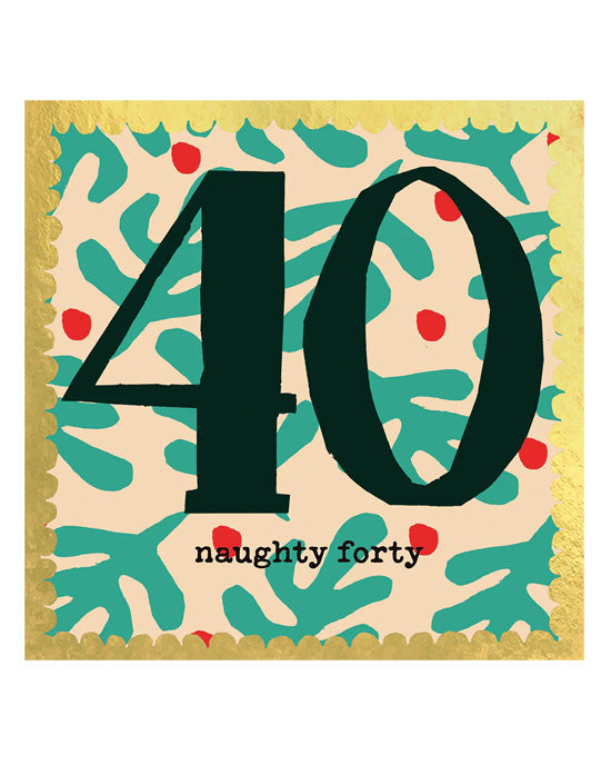 Naughty Forty Card