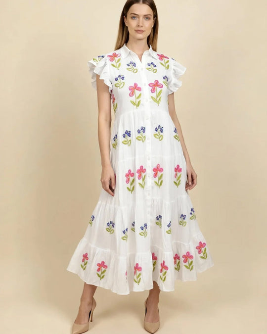Fiorita Dress White Multi