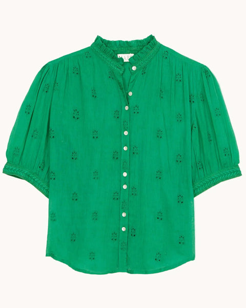 Frani Embroidered Top Green - shopatstocks