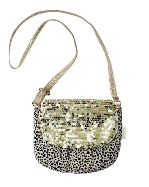 Sequin Leopard Bag