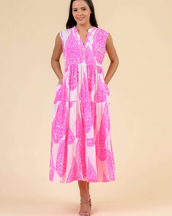 Geisha Dress Emperor Neon Pink - shopatstocks