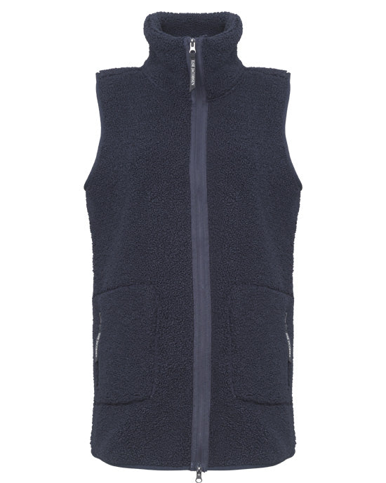 Long Teddy Gilet Dark Indigo