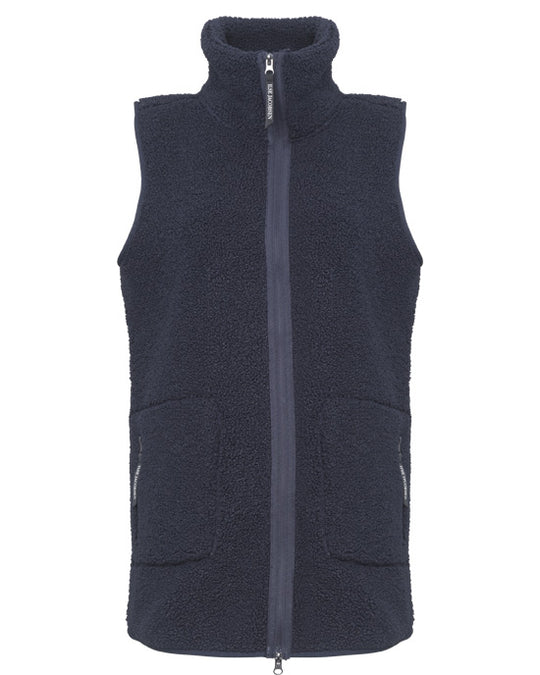 Long Teddy Gilet Dark Indigo