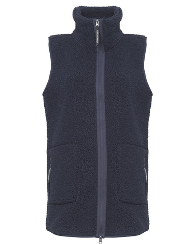 Long Teddy Gilet Dark Indigo