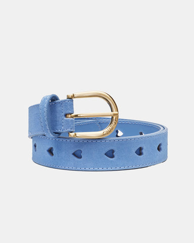 Cut It Out Heart Belt Venus Blue