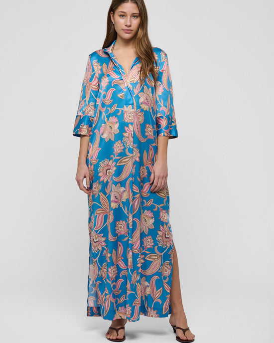 Helga Silk Dress Noble Paisley - shopatstocks